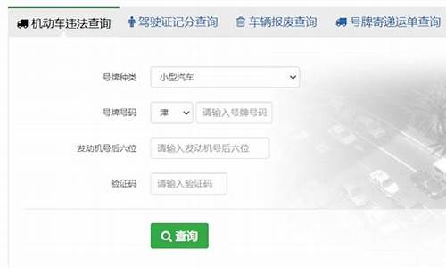 天津车辆违章查询_天津车辆违章查询直接输